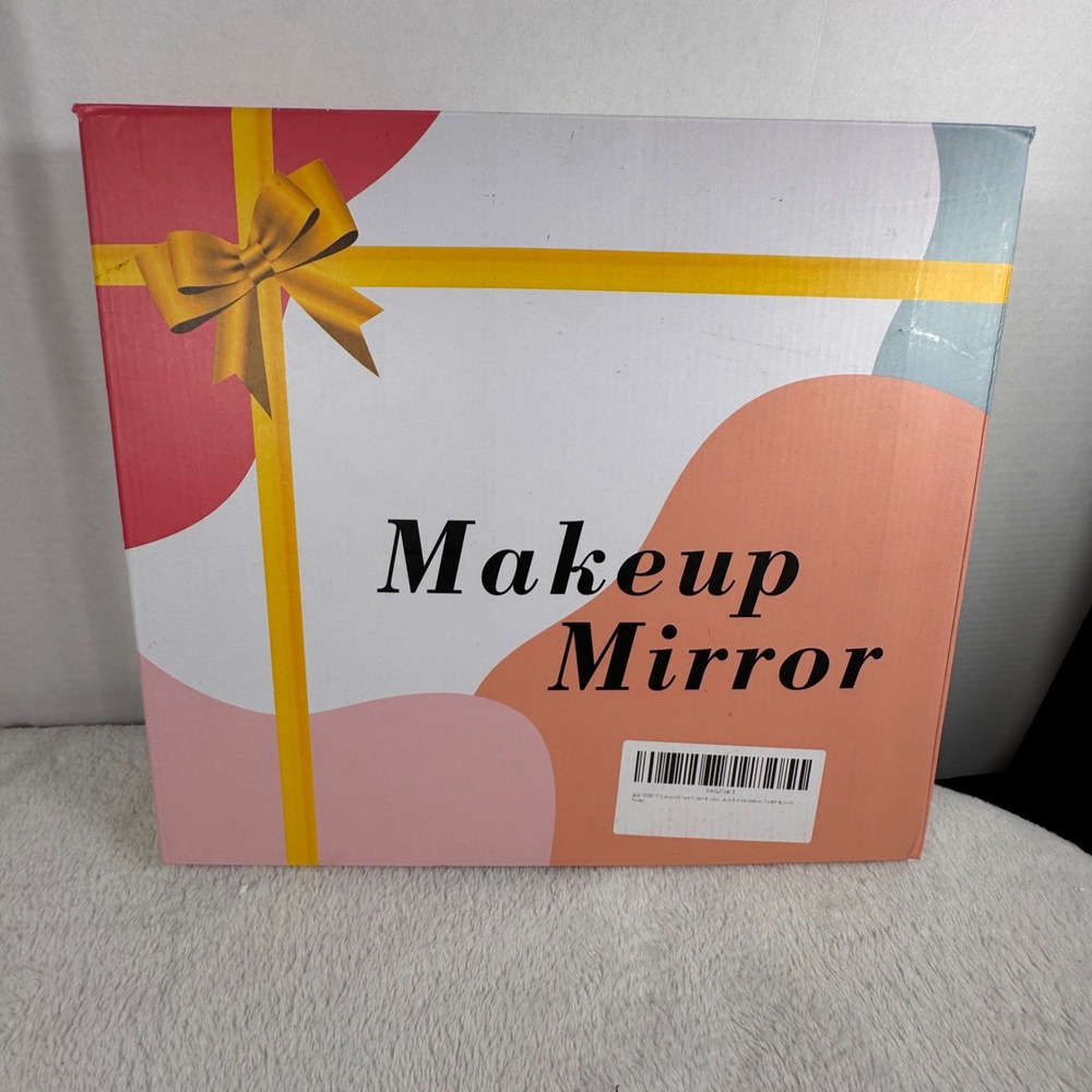 LED Vanity Makeup Mirror 14.3" Rechargeable 3 Light Modes Touch 360° White